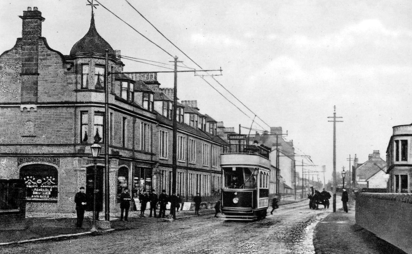 Tour Scotland Old Photographs Main Street Larbert Scotland