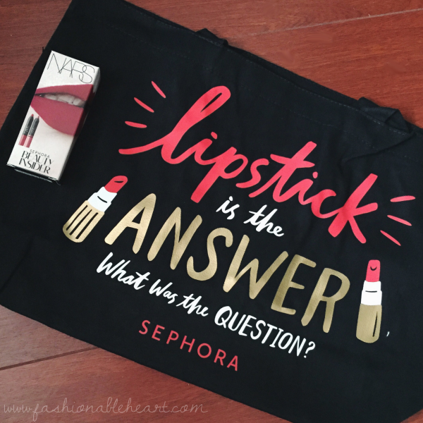 sephora nars lipstick birthday gift set free tote beauty insider