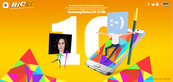 Promoção Bic-se: Concorra a um Galaxy Samsung Galaxy S6