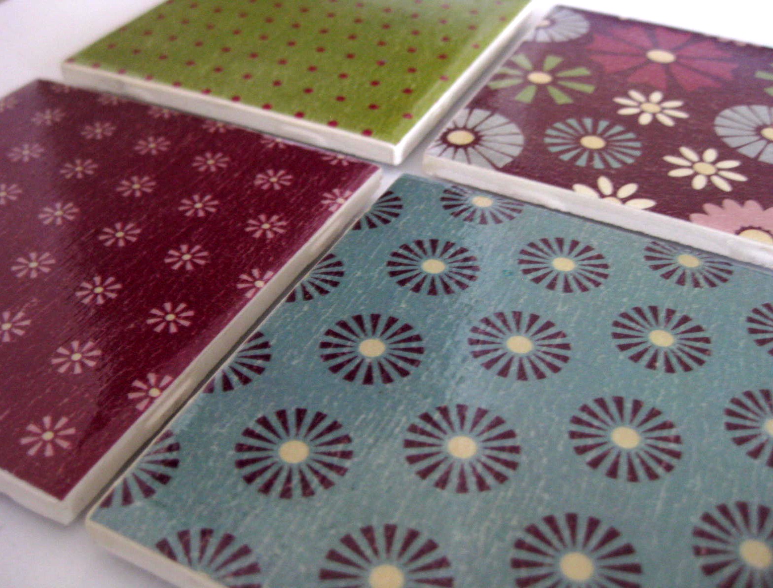 19Eighty Expressions More Decoupage Tile Coasters