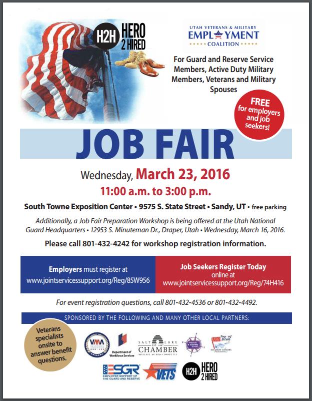 Utah Dixie Marine Corps League, St. Utah 2016 Mar 23 Job Fair