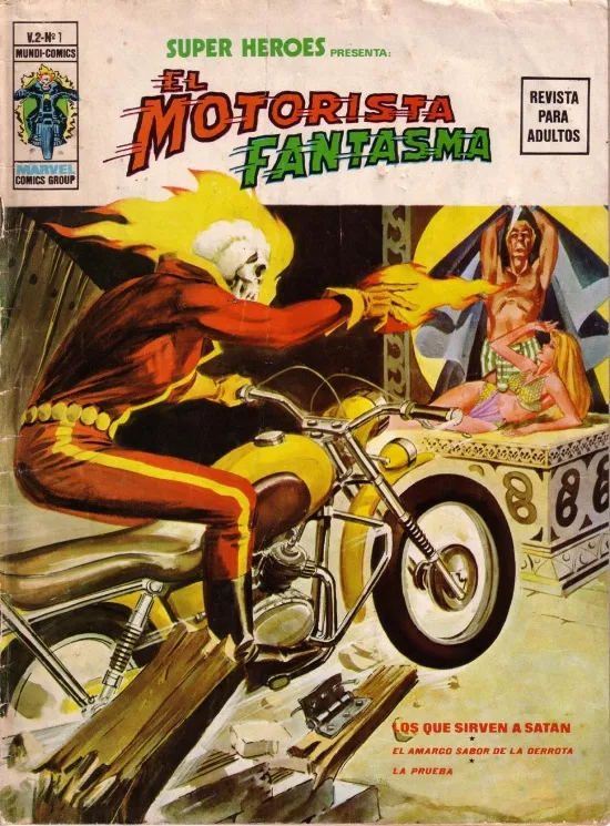 Portada de Rafael López Espí para Super Héroes Presenta Motorista Fantasma #1