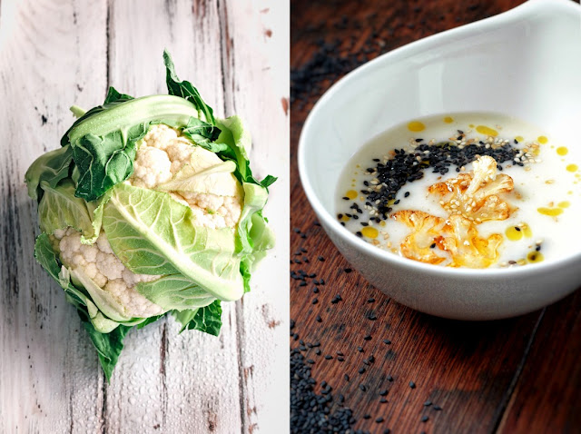 Blumenkohl-Kokos-Suppe mit Zitronengras und Sesam - echt ... Blumenkohl-Kokos-Suppe mit Zitronengras und Sesam - echt ...