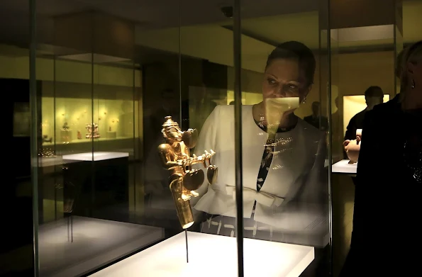 Crown Princess Victoria of Sweden and Prince Daniel of Sweden visited the Gold Museum 