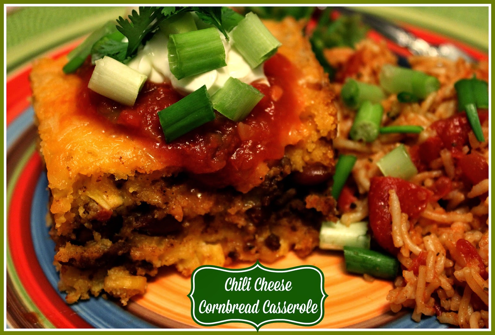 Sweet Tea and Cornbread Chili Cheese Cornbread Casserole!