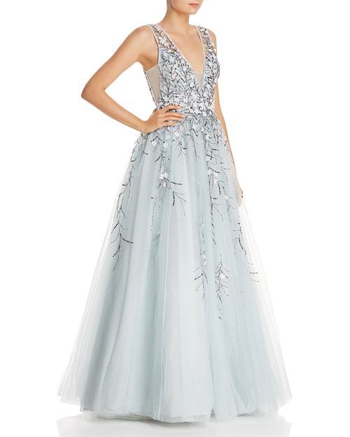 Floral Embellished Ball Gown