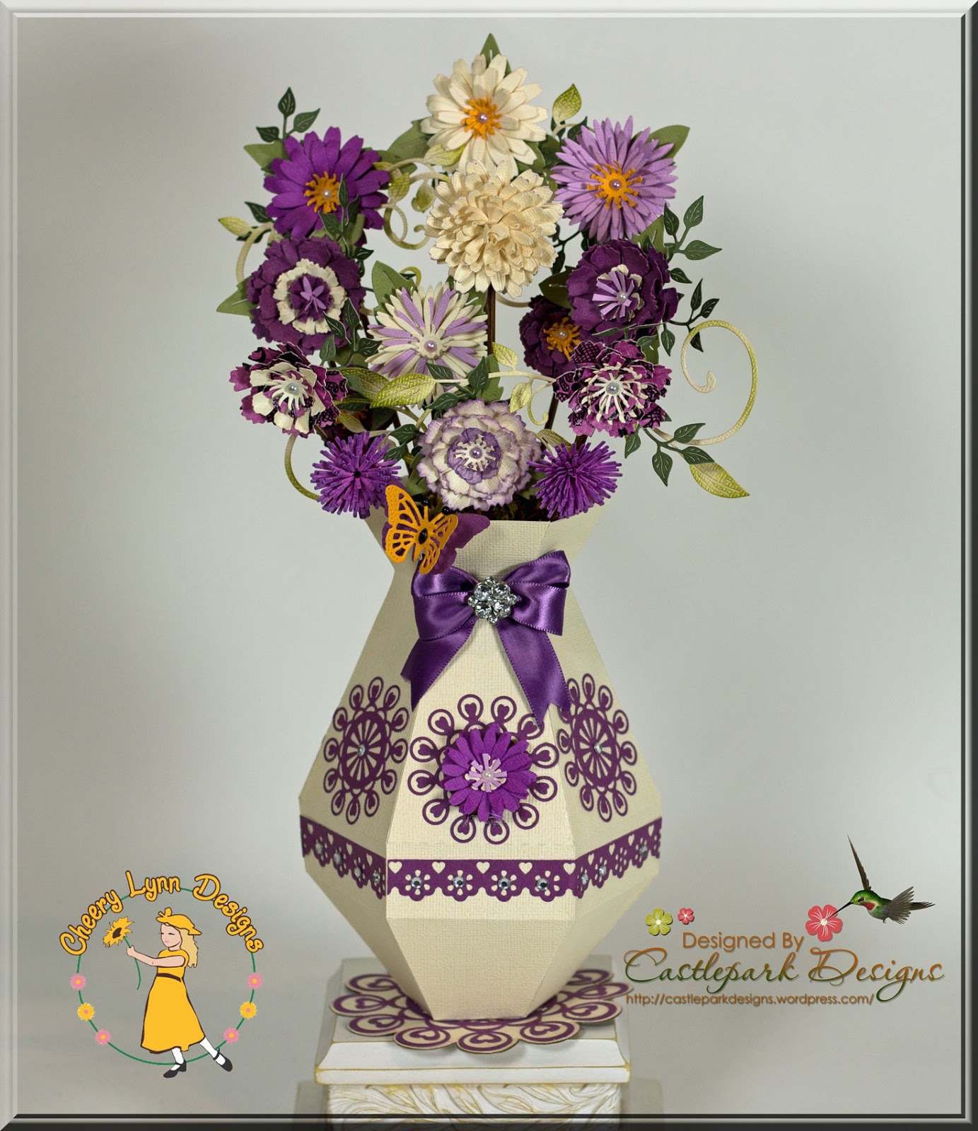 Download Flower Vase - Pretty in Purple! - Cheery Lynn Designs ...