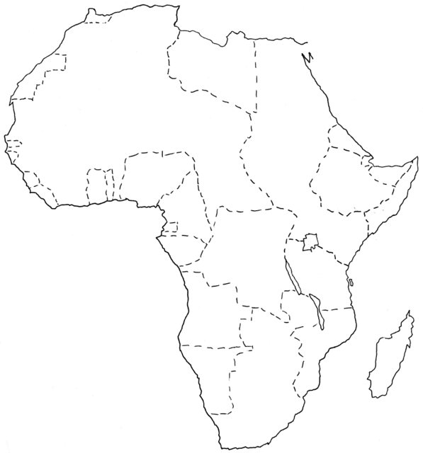 Mapa Mudo Africa Y Asia