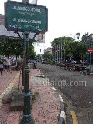 Jalan P. Mangkubumi / Jalan Margoutomo
