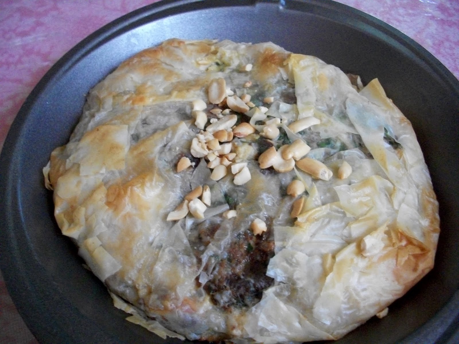 Pomegranates and Zaatar Moroccan Chicken Pie (Bastilla Dajaj)