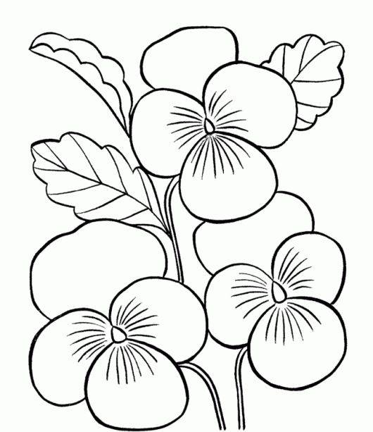 Los Dibujos Para Colorear Dibujos De Flores Para Colorear