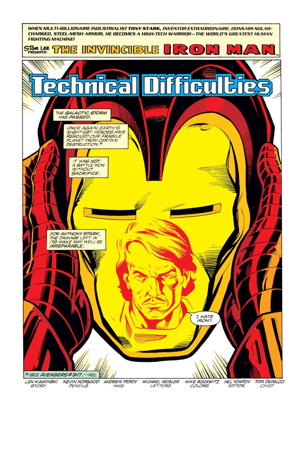 Read online Iron Man (1968) comic -  Issue #280 - 2