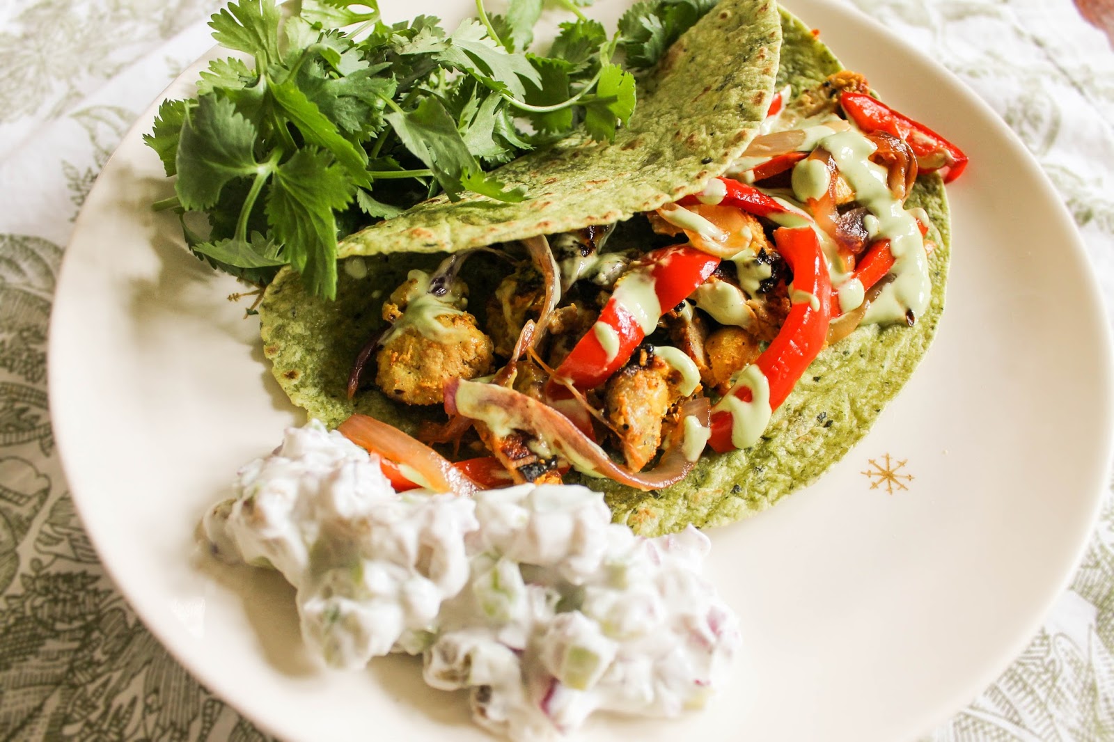 The Quixotic Table Indian Style Chicken Fajitas