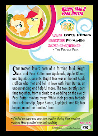 My Little Pony Bright Mac & Pear Butter Series 5 Trading Card