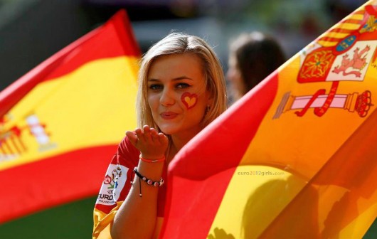 Football Supporters Girls Euro 2012 Spanish Girls Mr Sport