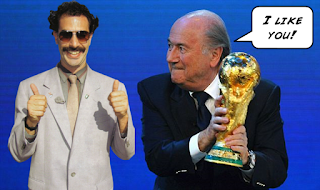 Sepp Blatter, FIFA, FIFA Elections, Coruption, Scandal, Borat, 
