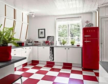 Mirando los detalles: Cocinas vintage en rojo