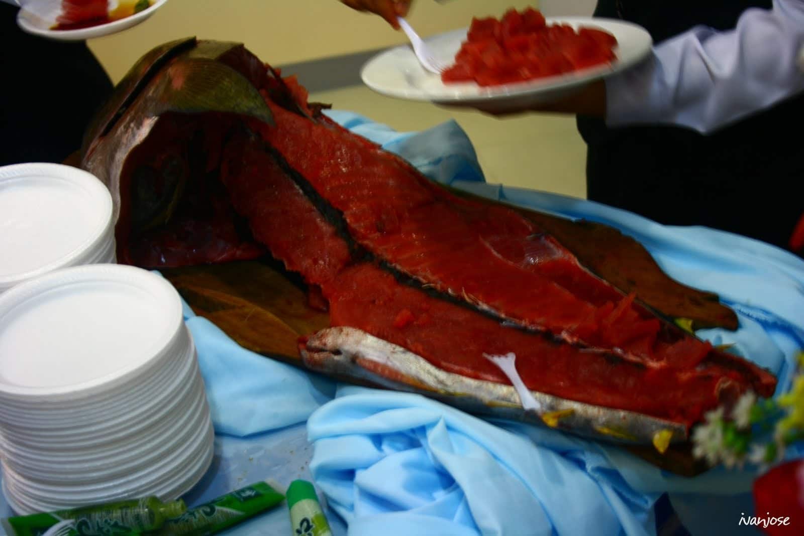 The freshest tuna sashimi in General Santos City in Mindanao