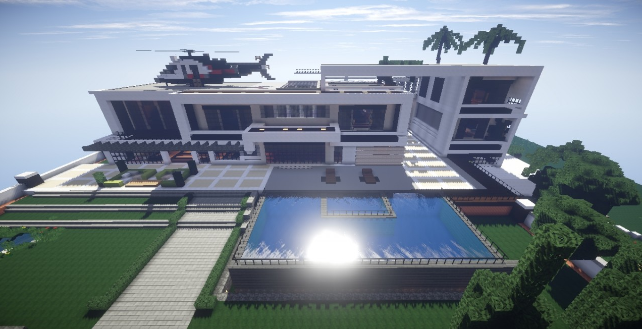 Дом миллионера в майнкрафт карта