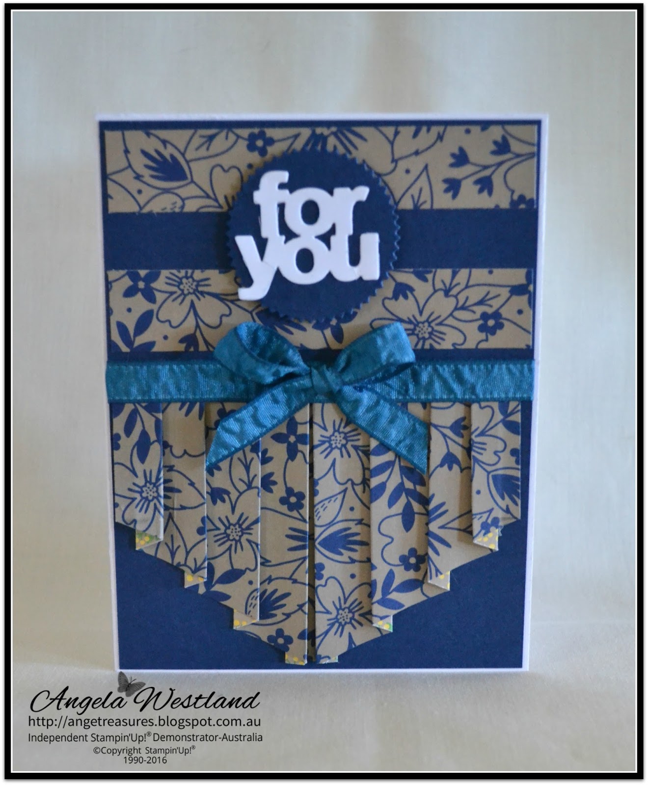 Ange's Treasures Double Curtain Fold Card