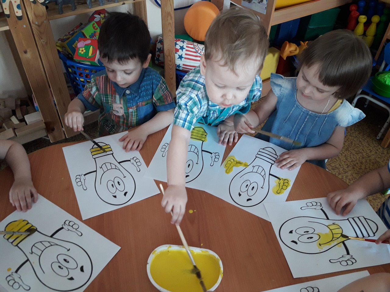 Аппликация лампочка в старшей группе