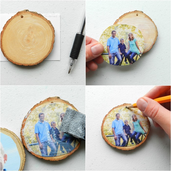 Grow Creative Blog Christmas Craft Tutorial Rustic Wood Slice Ornaments