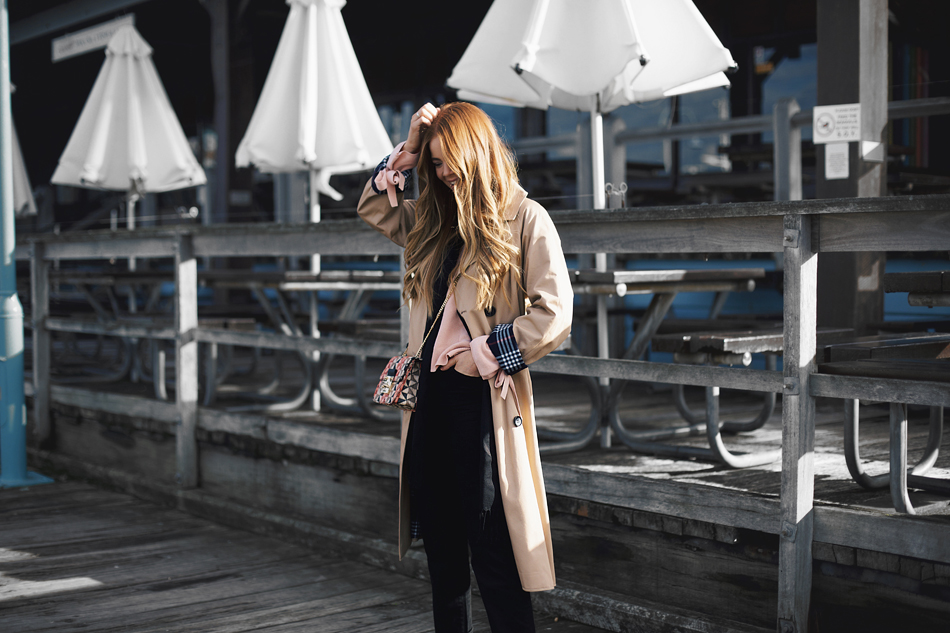 winter layering, trench coat style, fremantle, perth, western australia