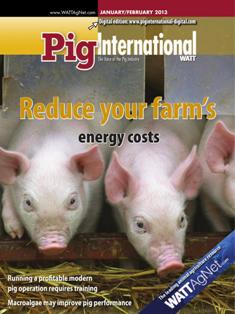 Pig International. Nutrition and health for profitable pig production 2013-01 - January & February 2013 | ISSN 0191-8834 | TRUE PDF | Bimestrale | Professionisti | Distribuzione | Tecnologia | Mangimi | Suini
Pig International  is distributed in 144 countries worldwide to qualified pig industry professionals. Each issue covers nutrition, animal health issues, feed procurement and how producers can be profitable in the world pork market.