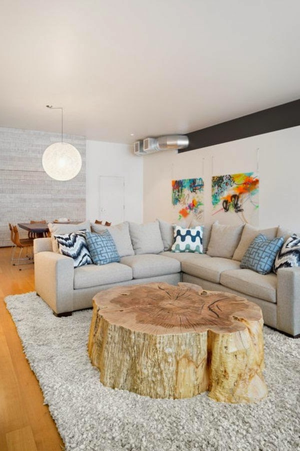 Tree trunk table – super original designs!