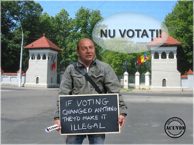 Funny image Traian Basescu Nu Votaţi