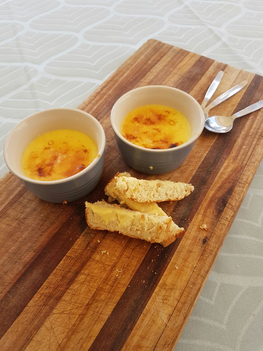 Parmesan and Thyme Crème Brulée