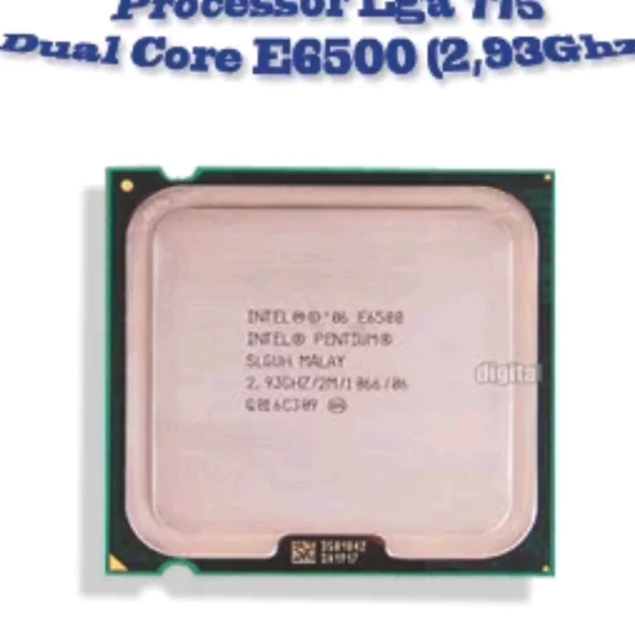 Jual Prosesor LGA 775 Dual Core E6500 2.9ghz Ready