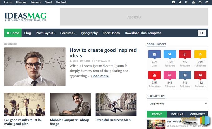 Ideas Mag Blogger Template