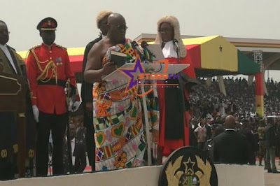 Akufo Addo swearing in Akufo-Addo sworn in as president of Ghana