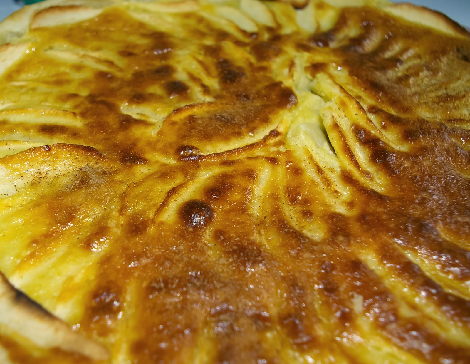 Recette de tarte aux pommes à la poudre d'amandes et cannelle