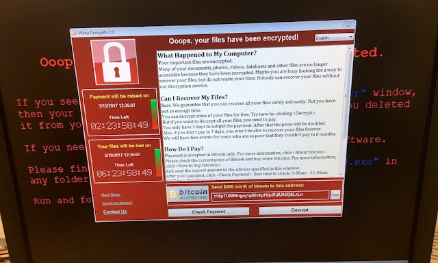 فيروس (WanaCrypt0r) يستخدم في هجمات على نطاق واسع في جميع أنحاء العالم Wannacry-on-computer-image
