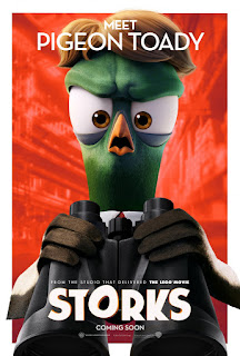 Storks Pigeon Toady Poster