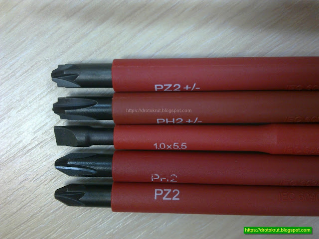 Насадки Felo PZ2+/-, PH2+/-, 1.0 * 5.5, PH2, PZ2