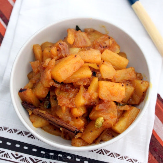 sweet and spicy pineapple curry
