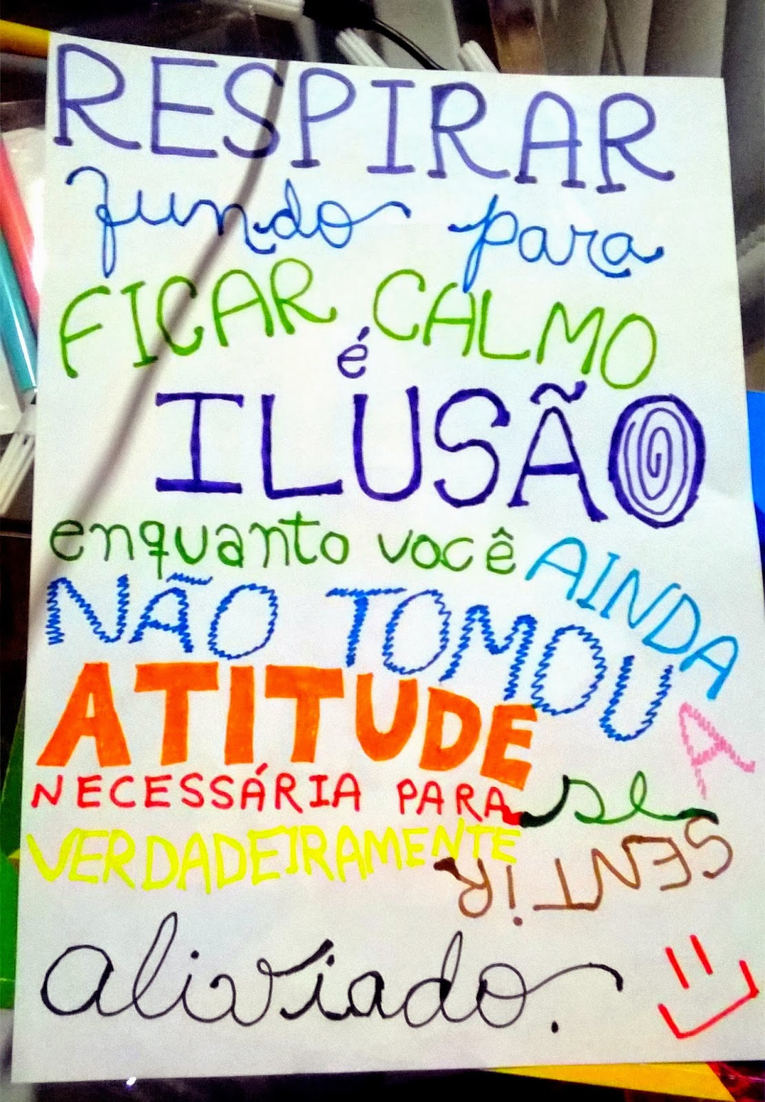 Respirar fundo para ficar calmo é ilusão, enquanto você ainda não tomou a atitude necessária para se sentir verdadeiramente aliviado. Respirar fundo para ficar calmo
