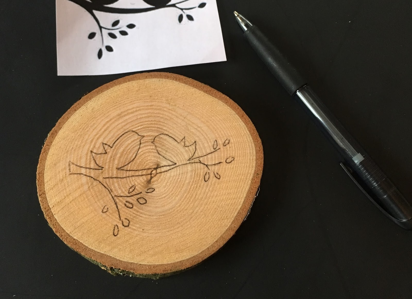 DIY woodburned coasters Melanie Rose Makes