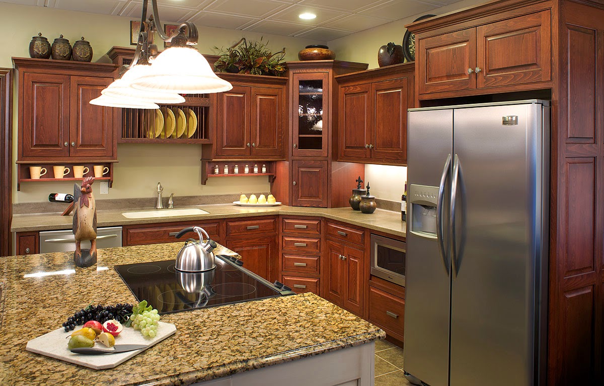 Modern Kitchen Designs With Brown Wood Cabinet - Decor Units
