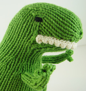 t rex dinosaur knit tyrannosaurus rex toy green