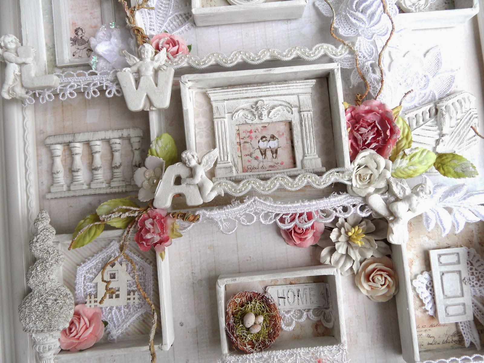 ShabbyChicJCouture Shabby Chic Frame Shadow Box Prima