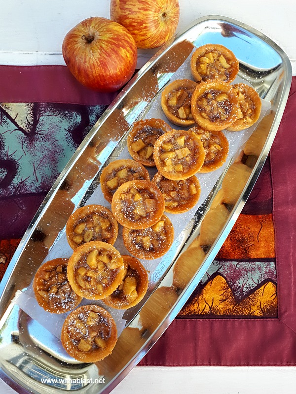 Buttery, sweet, mini Toffee Apple Tartlets are great to add to your sweet party platter or to serve as a quick to make dessert