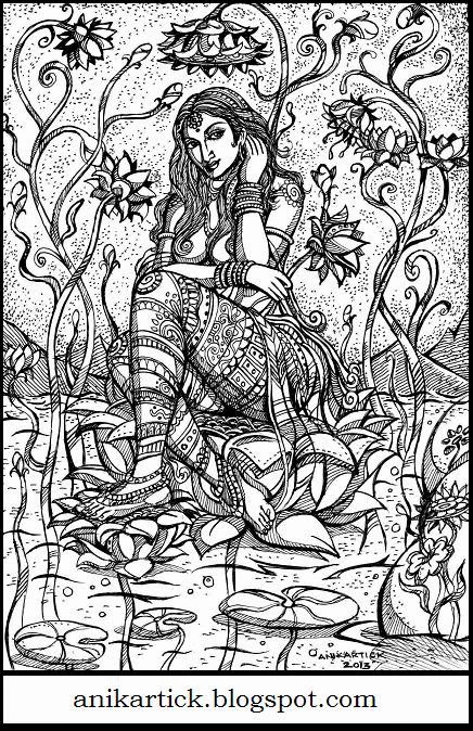 CHENNAI Animation Artist ANIKARTICK SKETCHES: OVIYAM - PENNOVIYAM