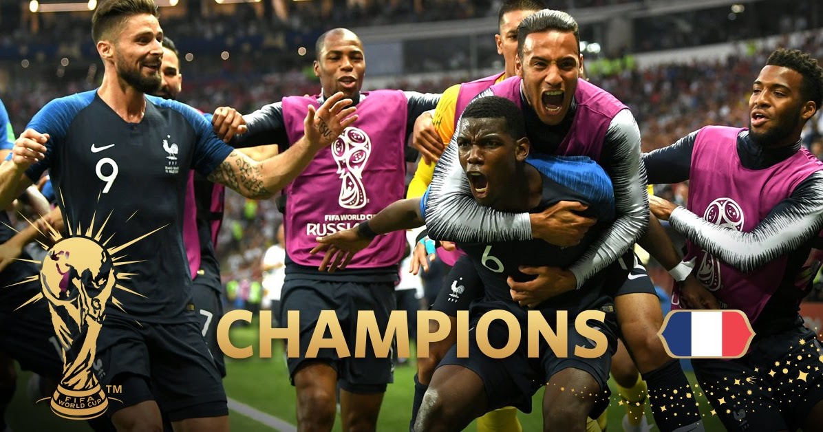 France steals the 2018 Football World Cup in epic 4-2 win