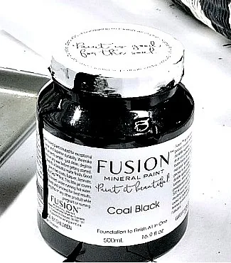 coal black fusion mineral paint