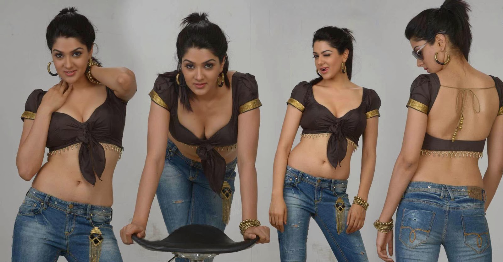 Sakshi+Chowdary+Hot+Navel+Cleavage+Photo
