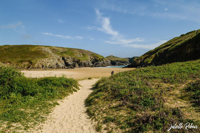 Plage d'Herlin en Bretagne, à Belle Ile en mer